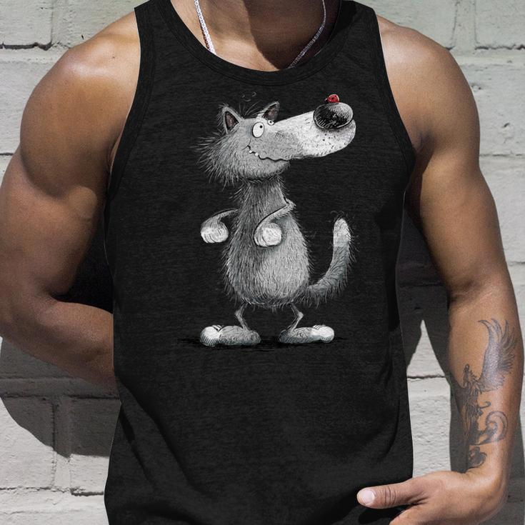 Grey Wolf I Wolves Wild Animal Nature Wolves Tank Top Geschenke für Ihn