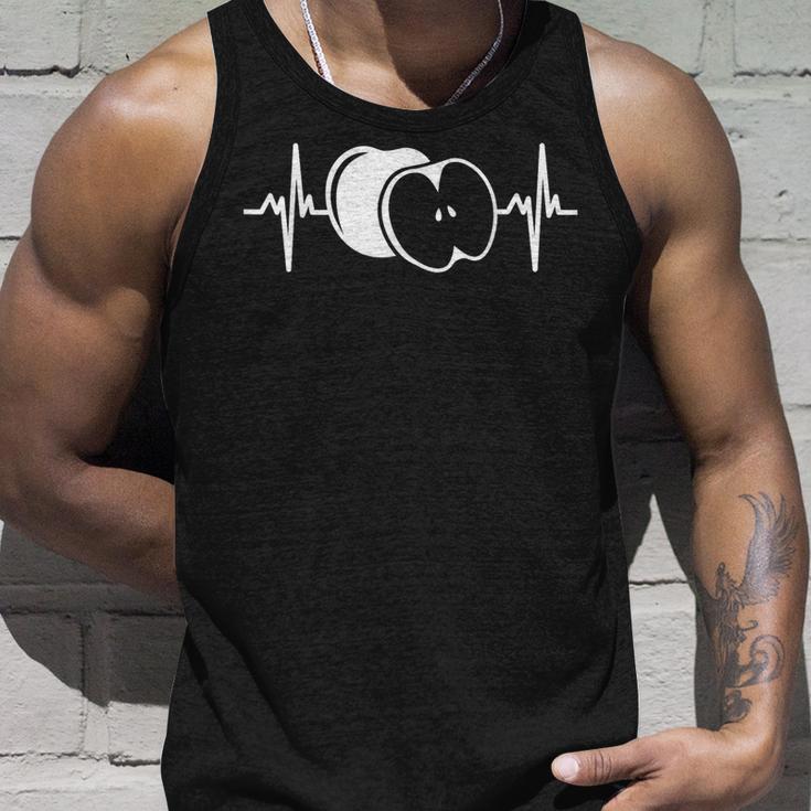 Heartbeat Ekg Apple Fruit Apple Tank Top Geschenke für Ihn