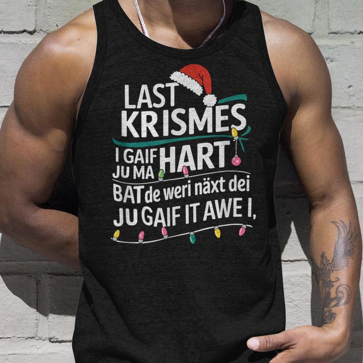 Last Christmas Parody Humour With Christmas Lights Tank Top Geschenke für Ihn