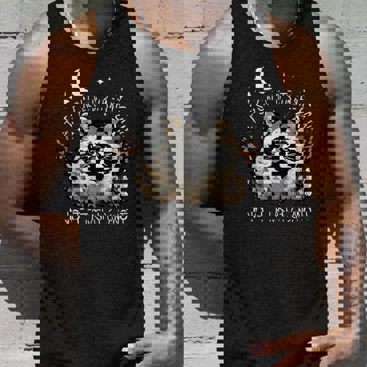 Funny Raccoon Tank Top | Quirky Humor for Animal Lovers Gifts for Him