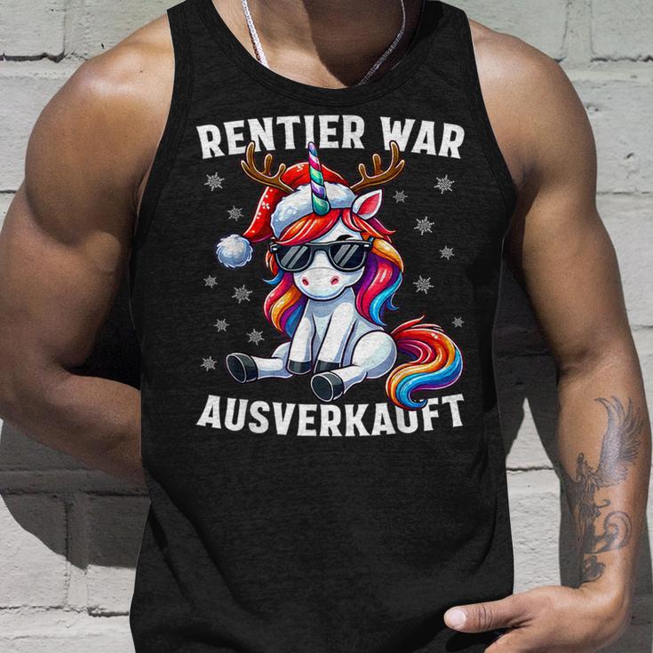 Reindeer Was Out Sold Reindeer Christmas Tank Top Geschenke für Ihn