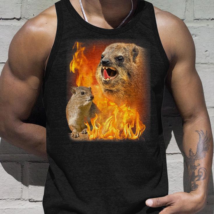 Rock Hyrax Fire Style Tank Top Geschenke für Ihn