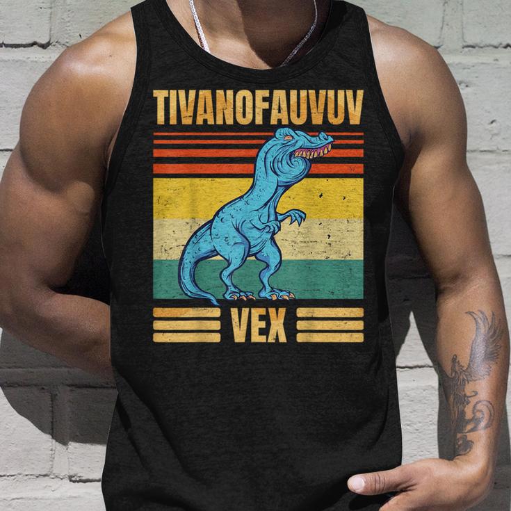 T-Rex Tyrannosaurus Tivanofauvuvex Meme Tank Top Geschenke für Ihn