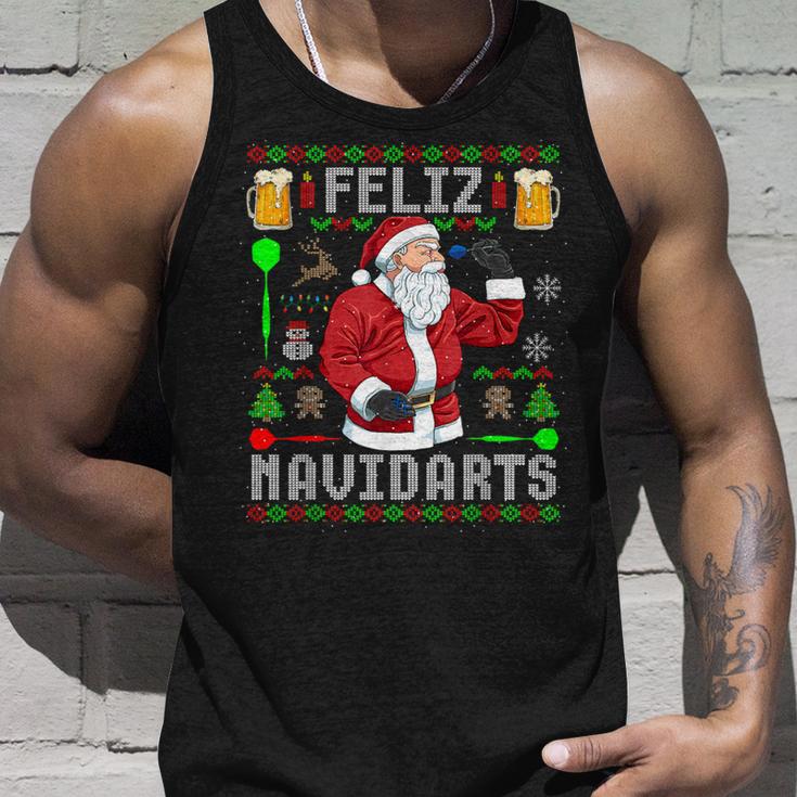 Ugly Christmas Darts Feliz Navidarts Tank Top Geschenke für Ihn