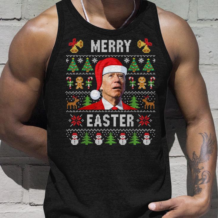 Ugly Jumper Merry Easter Biden Christmas Tank Top Geschenke für Ihn