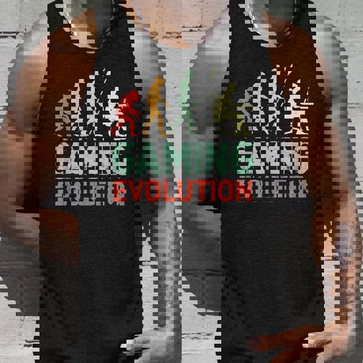 Gaming Evolution Humorideojuego Diciendo Divertido Gamers Camiseta sin mangas Regalos para él