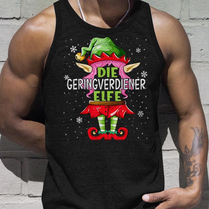 Geringverdiener Elf Christmas Family Christmas Tank Top Geschenke für Ihn