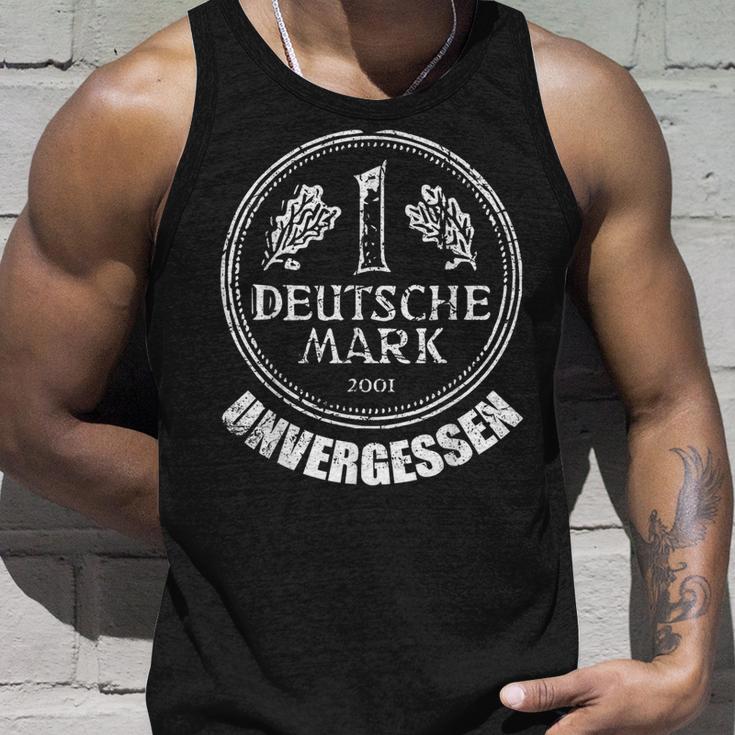 German Mark Unvergessen Ein Markstück 1 Dm 80S 90S Mark Tank Top Geschenke für Ihn