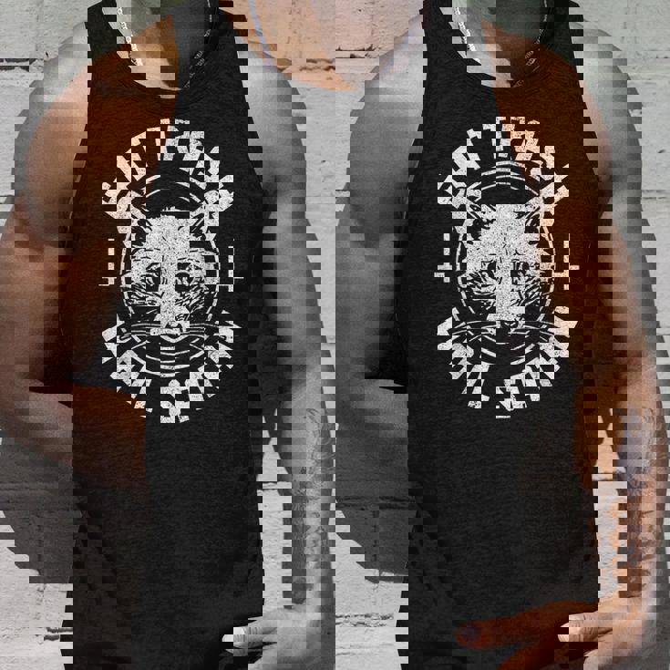 Gothic Raccoon Tank Top - Trash Eater Design for Edgy Style Gifts for Him