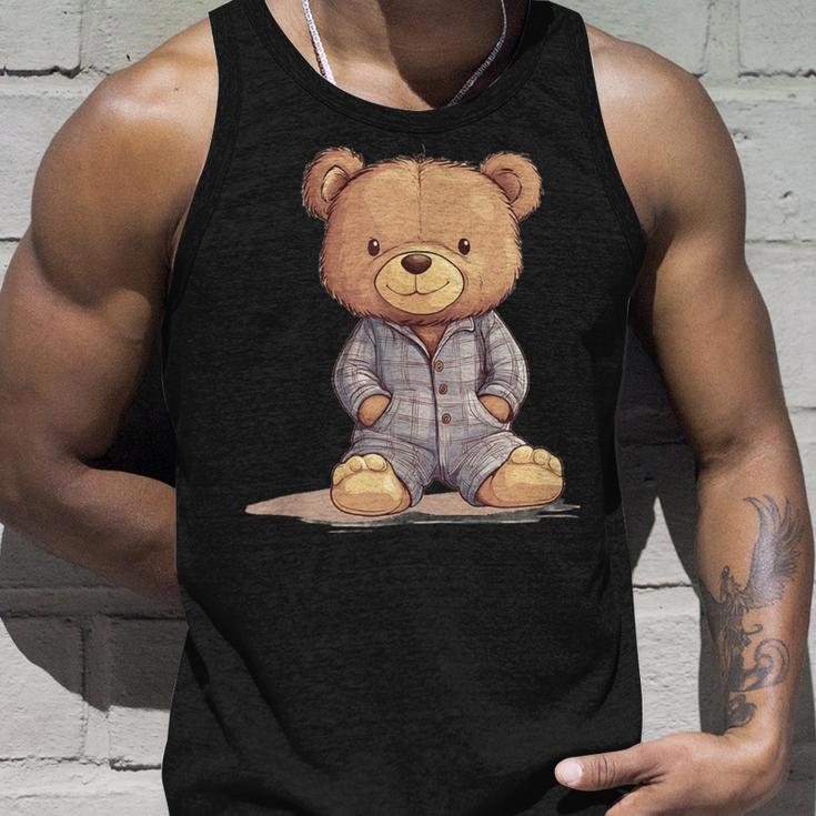 Great Teddy Bear In Soft And Cosy Pyjamas Tank Top Geschenke für Ihn