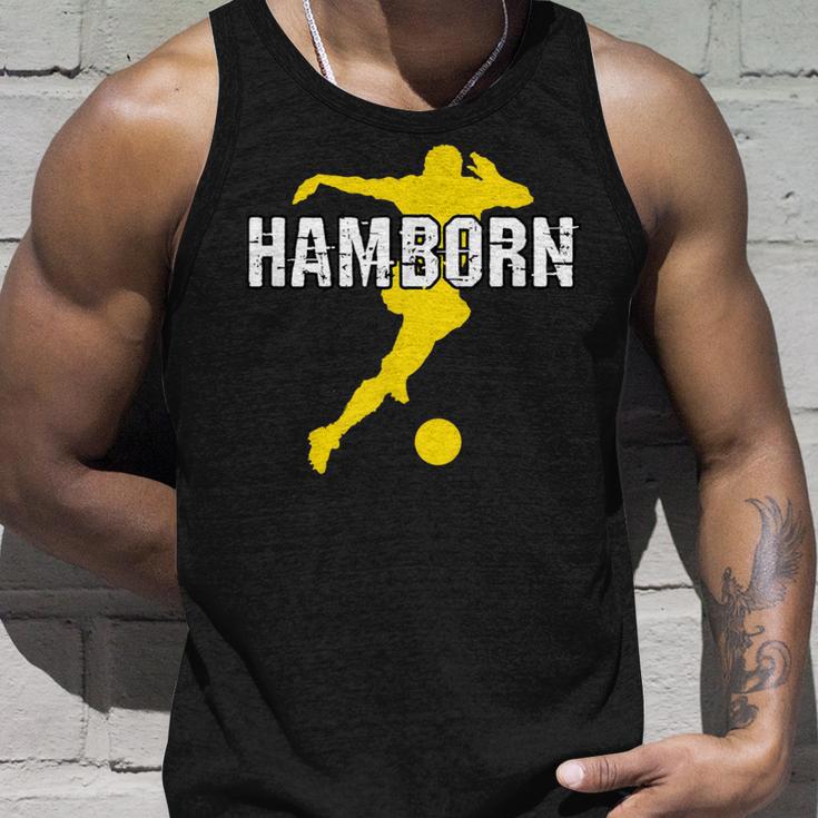 Hamborn Football Kicken Fan Nrw Stadium Yellow Tank Top Geschenke für Ihn