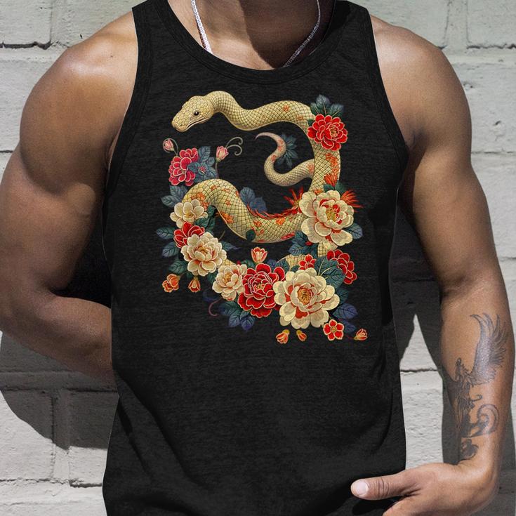 Happy Lunar New Year 2025 Year Of The Snake Zodiac Tank Top Geschenke für Ihn