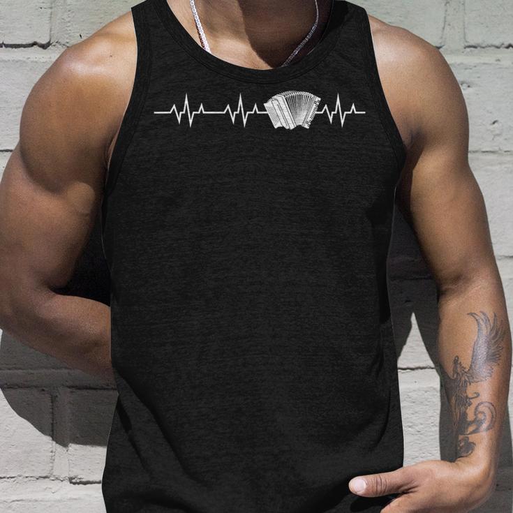 Heartbeat Heartbeat Styrian Harmonica Squeeze Tank Top Geschenke für Ihn