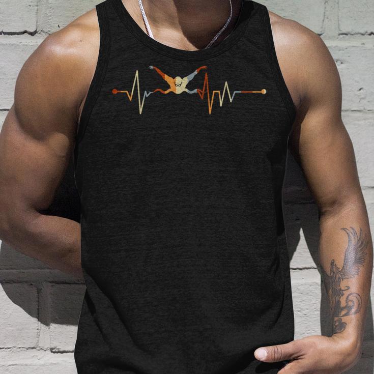 Heartbeat Swimming – Idea For Swimmers Tank Top Geschenke für Ihn