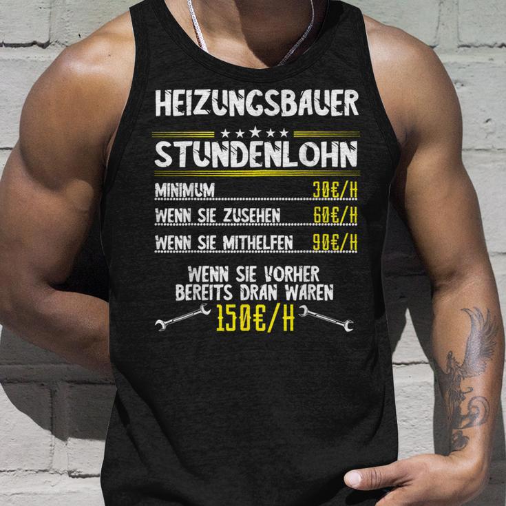 Heating Builder Hourly Wage Sanitary Mechanic Work Tank Top Geschenke für Ihn