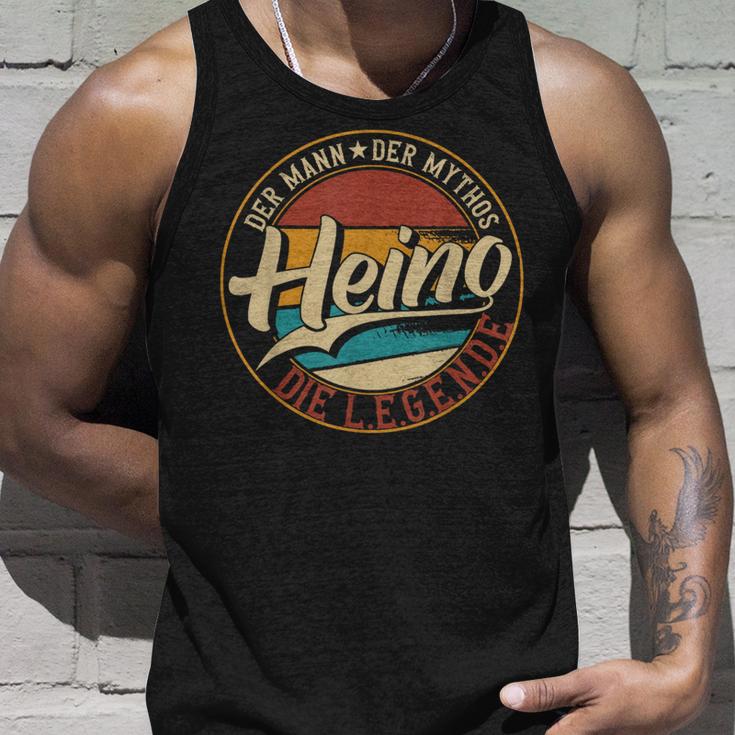 Heino The Man Of Mythos The Legend First Name Tank Top Geschenke für Ihn