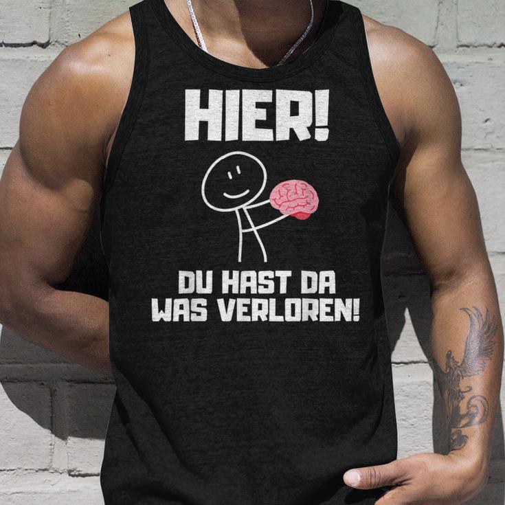 Hier Du Hast Da Waserloren Tank Top Geschenke für Ihn