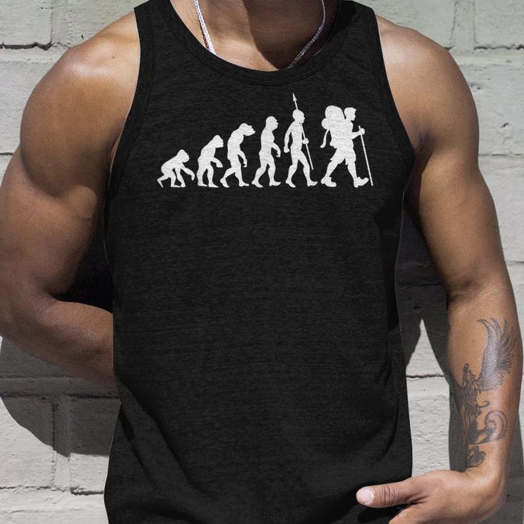 Hiking Hiking Trekking Mountain Evolution Tank Top Geschenke für Ihn