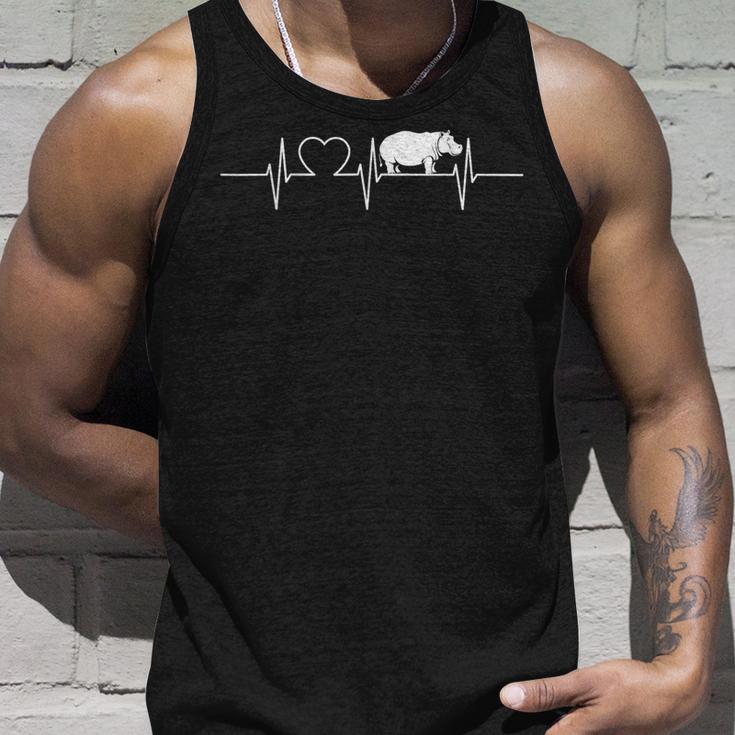 Hippo Heartbeat Hippo Hippo Tank Top Geschenke für Ihn