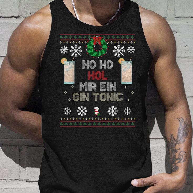 Ho Ho Hol Me A Gin Tonic Costume Christmas Tank Top Geschenke für Ihn