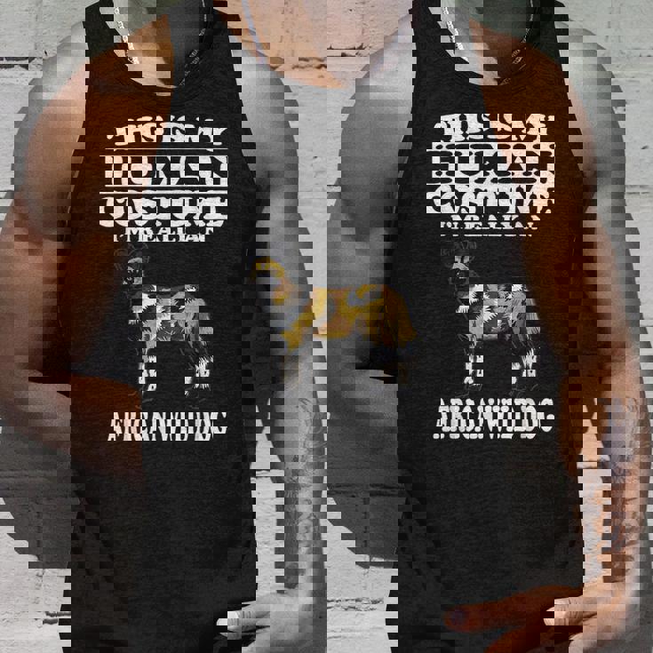 This Is My Human Costume I'm Really An African Wild Dog Tank Top Gifts for Him