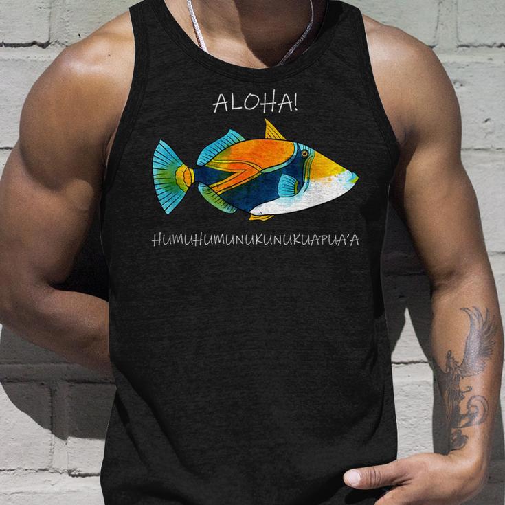 Humuhumunukuapua'a Olelo Hawaiian Reef Triggerfish Tank Top Geschenke für Ihn