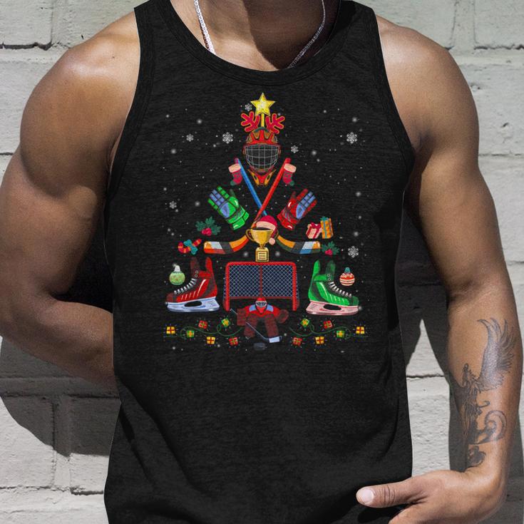 Ice Hockey Christmas Tree Decoration Xmas Tank Top Geschenke für Ihn