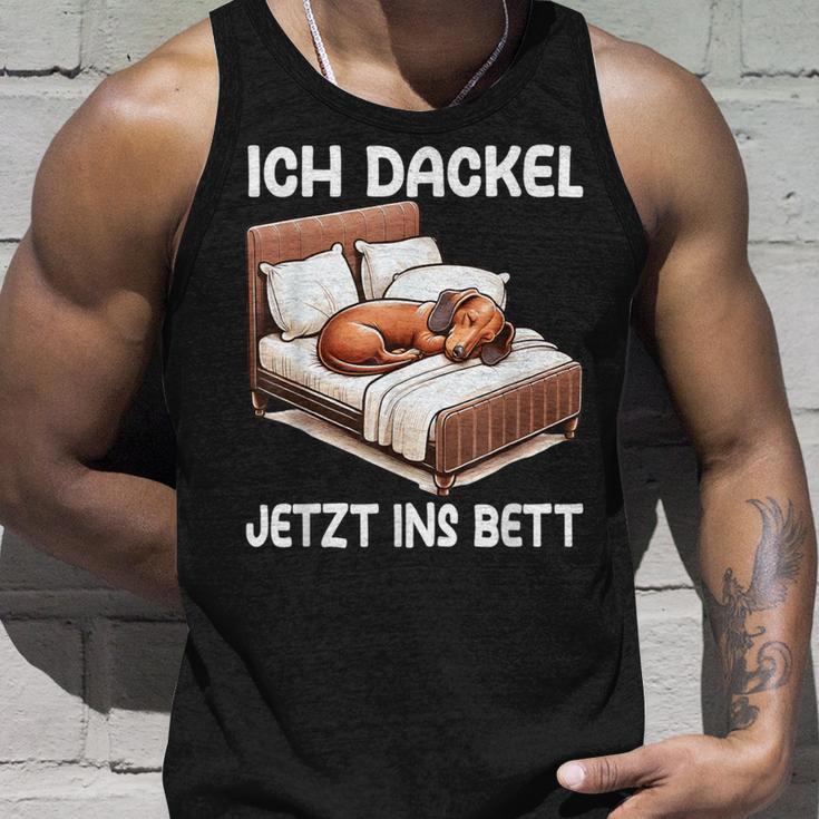 Ich Dachshund Jetzt Ins Bett Sleep Pyjama Tank Top Geschenke für Ihn