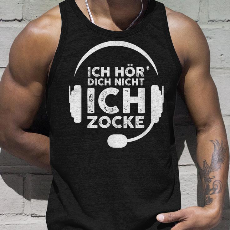 Ich Hördich Nicht Ich Zocke Gamer Joke Slogan Nerd Tank Top Geschenke für Ihn