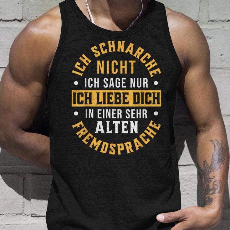 Ich Schnarche Nicht Schnarcher Saying Snoring Tank Top Geschenke für Ihn