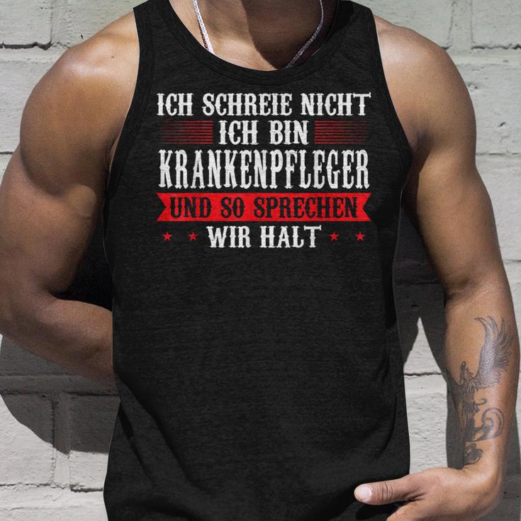 Ich Schreie Nicht Ich Bin Krankenpfleger Krankenpfleger Tank Top Geschenke für Ihn