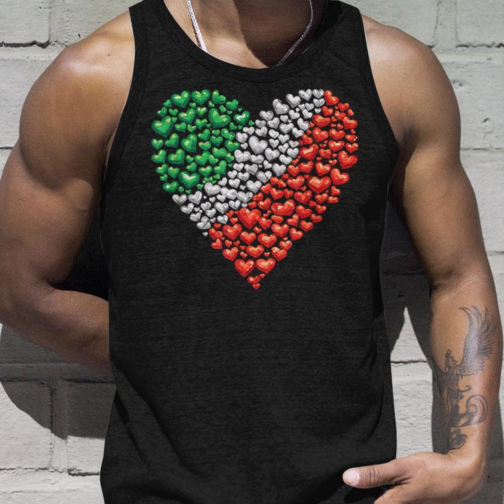 Italy Flag Heart Of Passion For Italy Tank Top Geschenke für Ihn