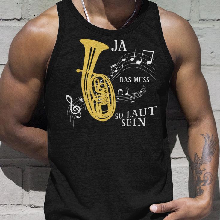 Ja Das Muss So Laut Sein Brass Instrument Tenor Horn Trumpet Tank Top Geschenke für Ihn