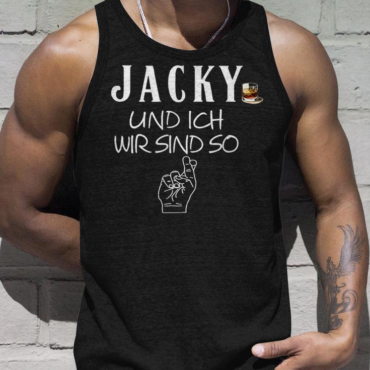 Jacky Und Ich Wir Sind So Lustiger Whisky Saufen Saying Tank Top Geschenke für Ihn