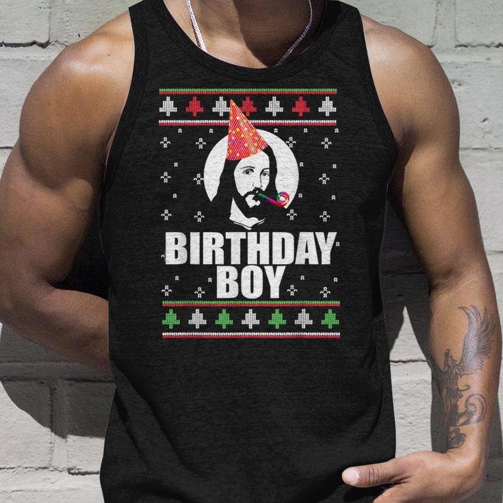 Jesus Nasty Christmas Knitted Jacket With Birthday Boy Tank Top Geschenke für Ihn