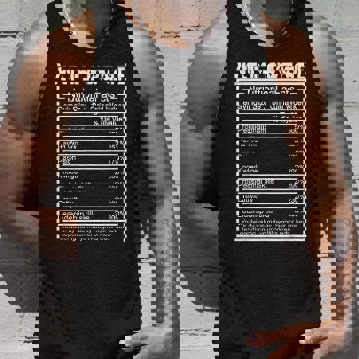 Job Title Worker Nutrition Facts Victim Advocate Tank Top Gifts for Him