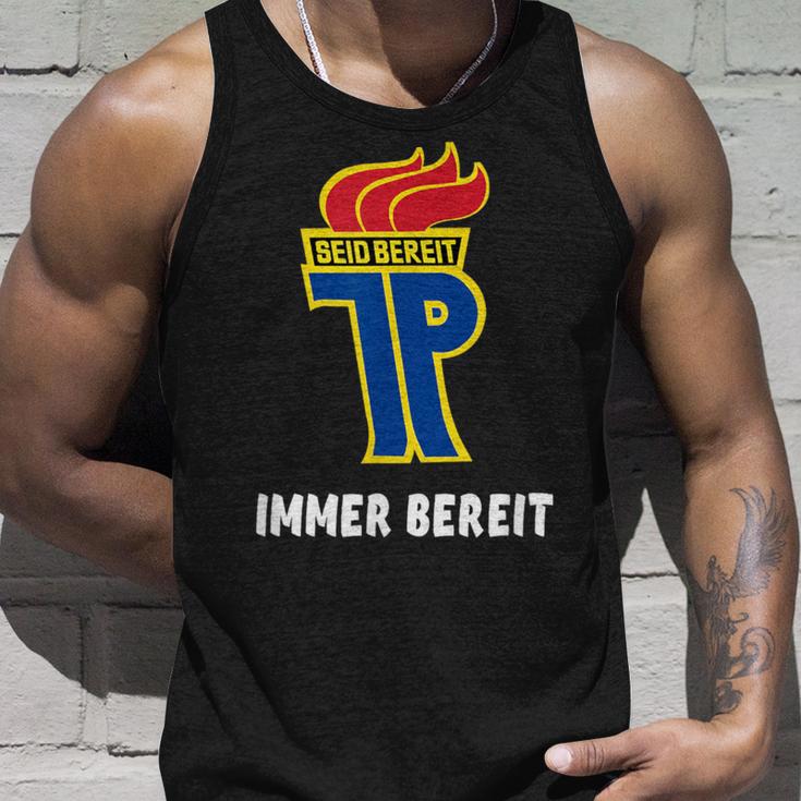 Jungpionier Junge Pioniere Seid Ready Ossi Ddr Tank Top Geschenke für Ihn