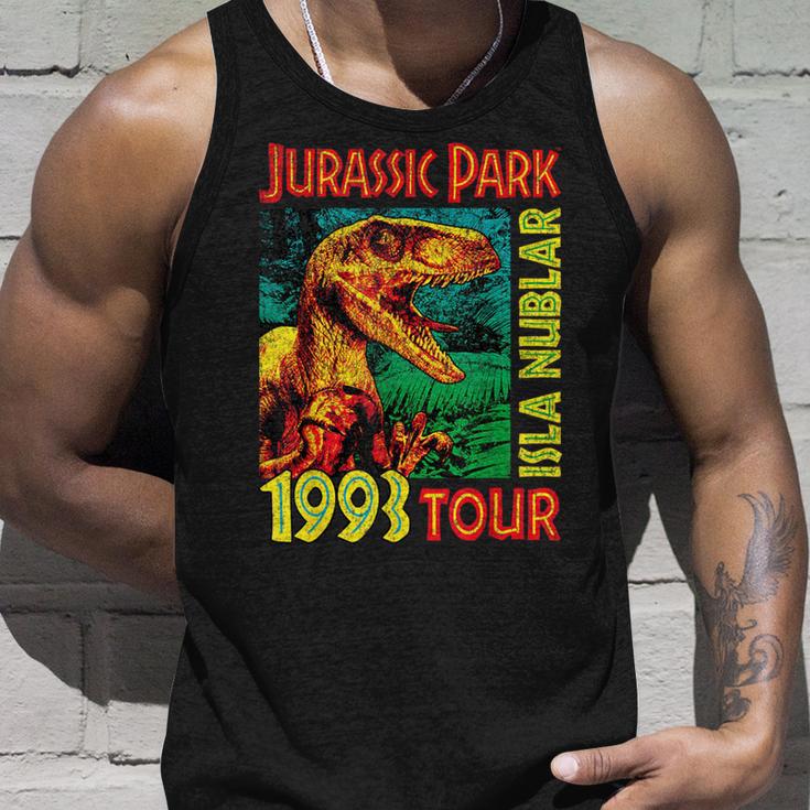 Jusrassic Park Isla Nublar 1993 Tour Poster Tank Top Geschenke für Ihn