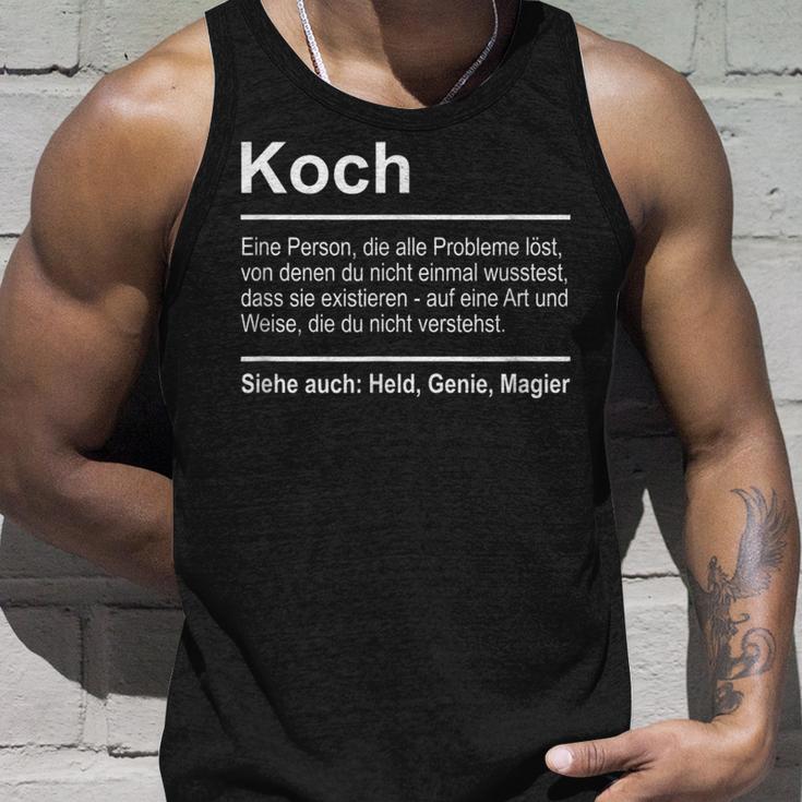 Koch Definition Saying Professional Kitchen Chef Tank Top Geschenke für Ihn