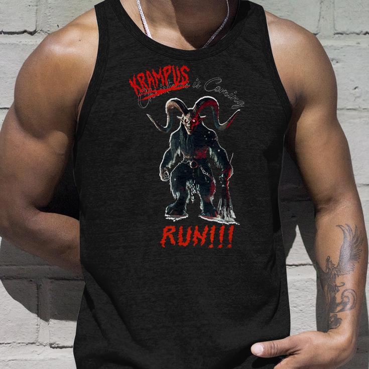 Krampus Is Coming Lauf Wenn Du Kannst Tank Top Geschenke für Ihn