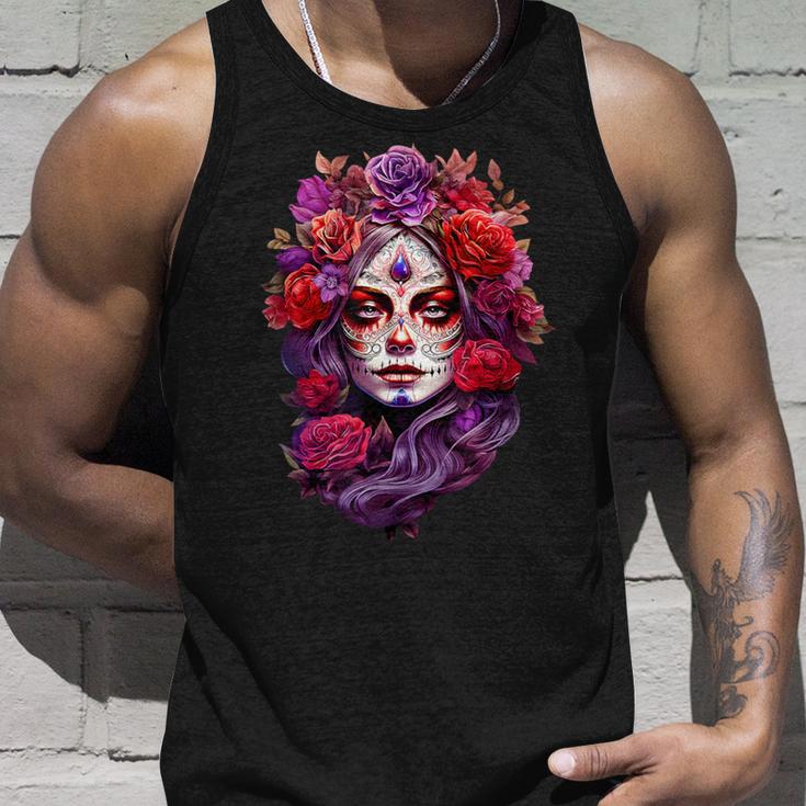 La Catrina Cool Dia De Muertos Day Of The Dead Tank Top Geschenke für Ihn