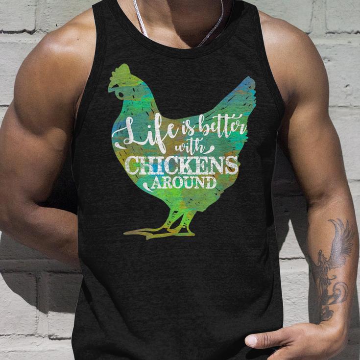 Leben Ist Mit Hühnern Besser Tank Top Geschenke für Ihn