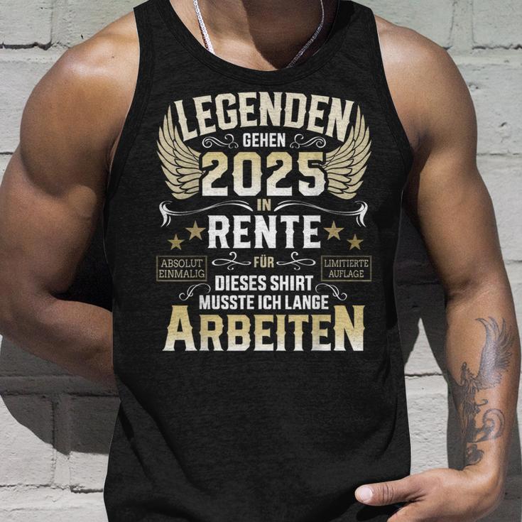 Legends Go Into Retirement 2025 Long Work For Retirees Tank Top Geschenke für Ihn