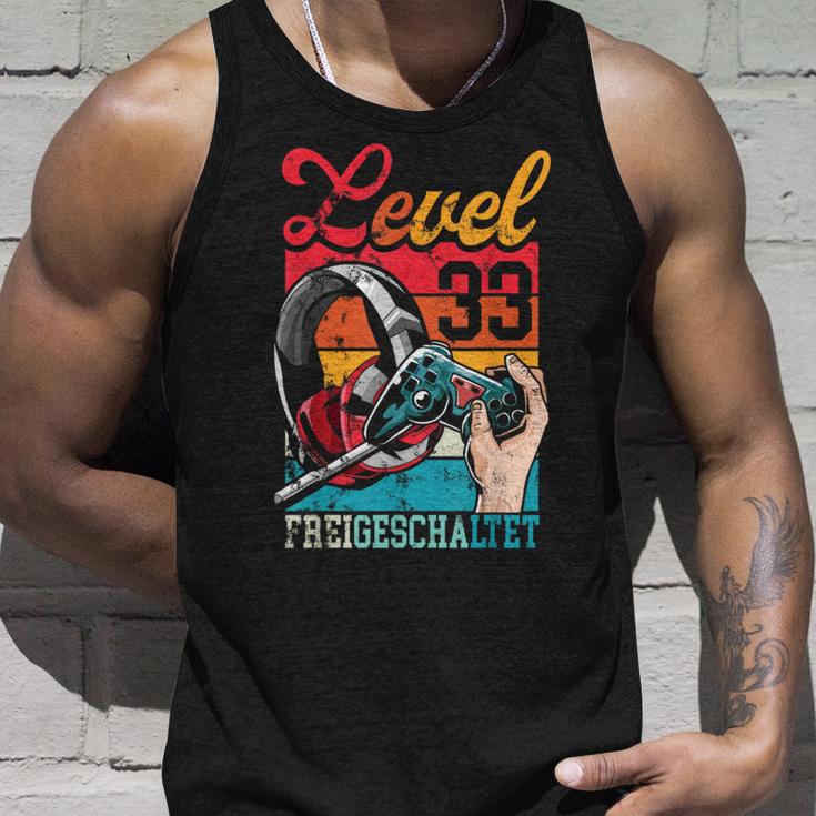 Level 33 Years Birthday Gamer 33Rd Birthday Tank Top Geschenke für Ihn