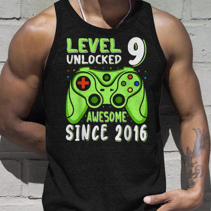 Level 9 Unlocked Awesome 2016Ideospiel 9Th Birthday Boy Tank Top Geschenke für Ihn