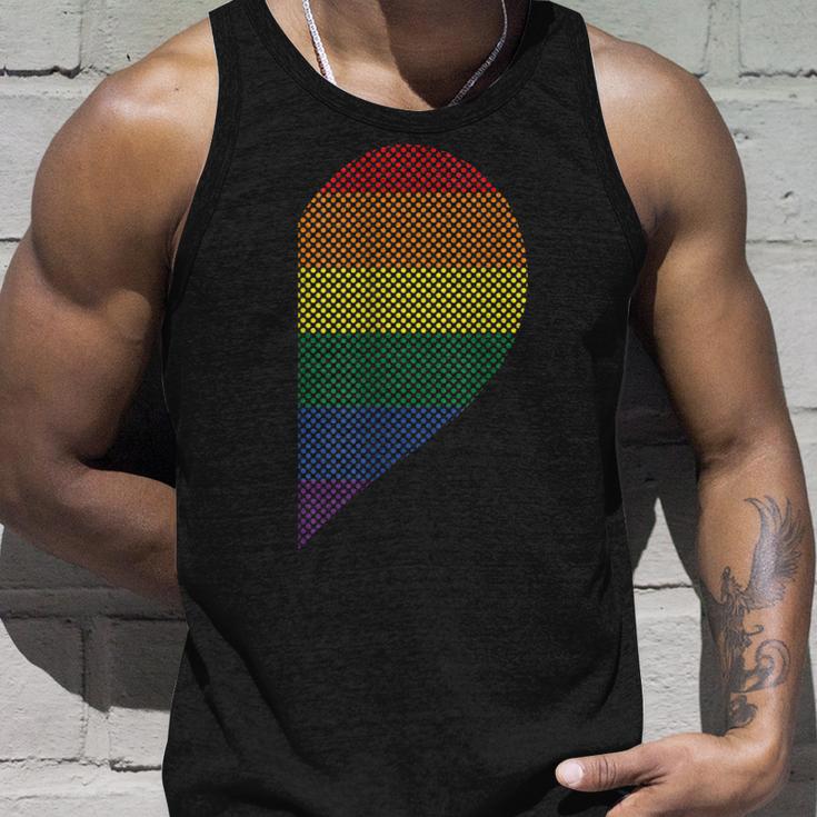 Lgbt Half Heart Love Partner Gay Lesbian Pyjama Couple Tank Top Geschenke für Ihn