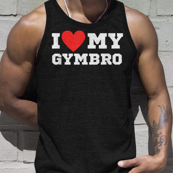 I Love My Gymbro Y2k Sigma Red Heart Tank Top Geschenke für Ihn