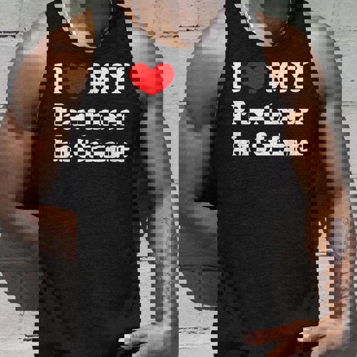 I Love My Partner In Crime I Heart My Partner In Crime Camiseta sin mangas Regalos para él