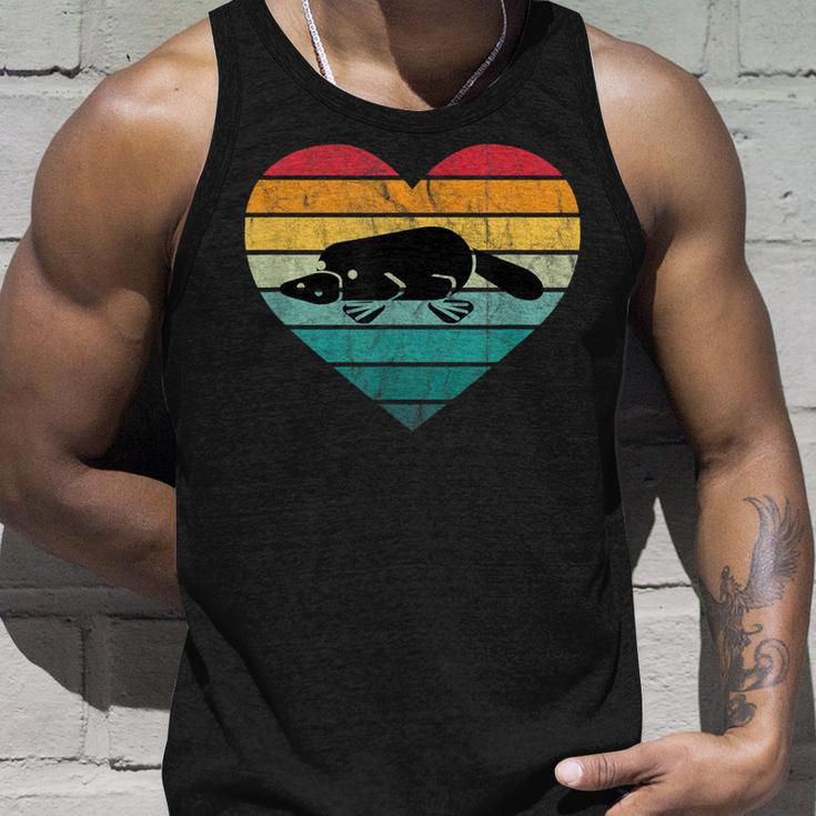 I Love Platypus Silhouette Heart Wilderness Australia Tank Top Geschenke für Ihn