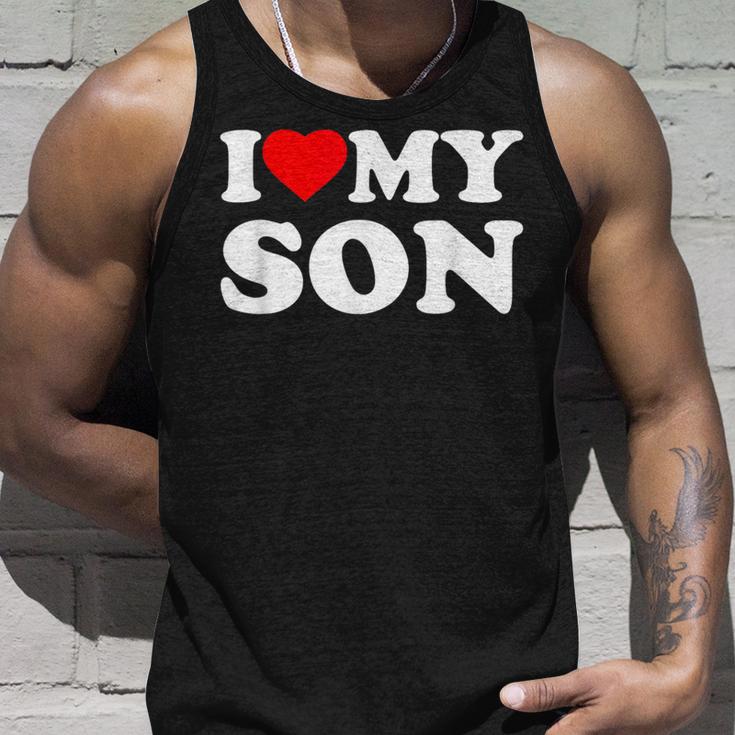 I Love My Son Heart Tank Top Geschenke für Ihn